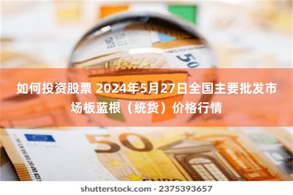 如何投资股票 2024年5月27日全国主要批发市场板蓝根（统货）价格行情